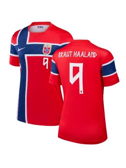 Billige Norge Erling Haaland #9 Hjemmedrakt Dame VM 2026 Kortermet